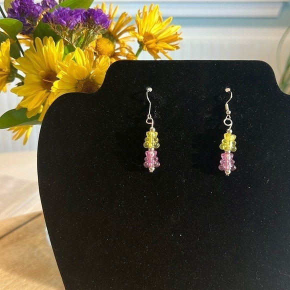 Gummy Bear Dangle Earrings - Picture 1 of 4
